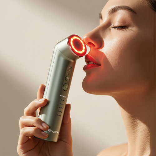 6-in-1 light therapy wand in hand