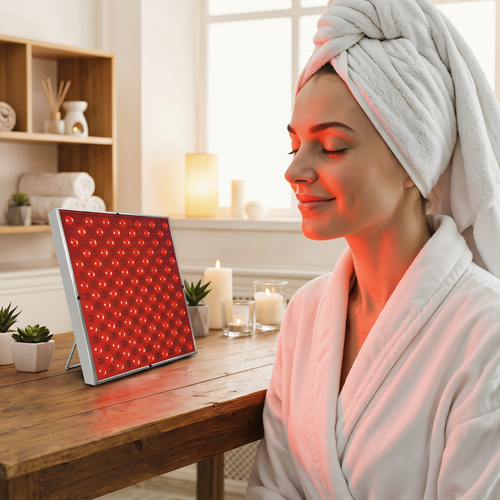 SaunaRidge red light therapy panel recovery ritual at home