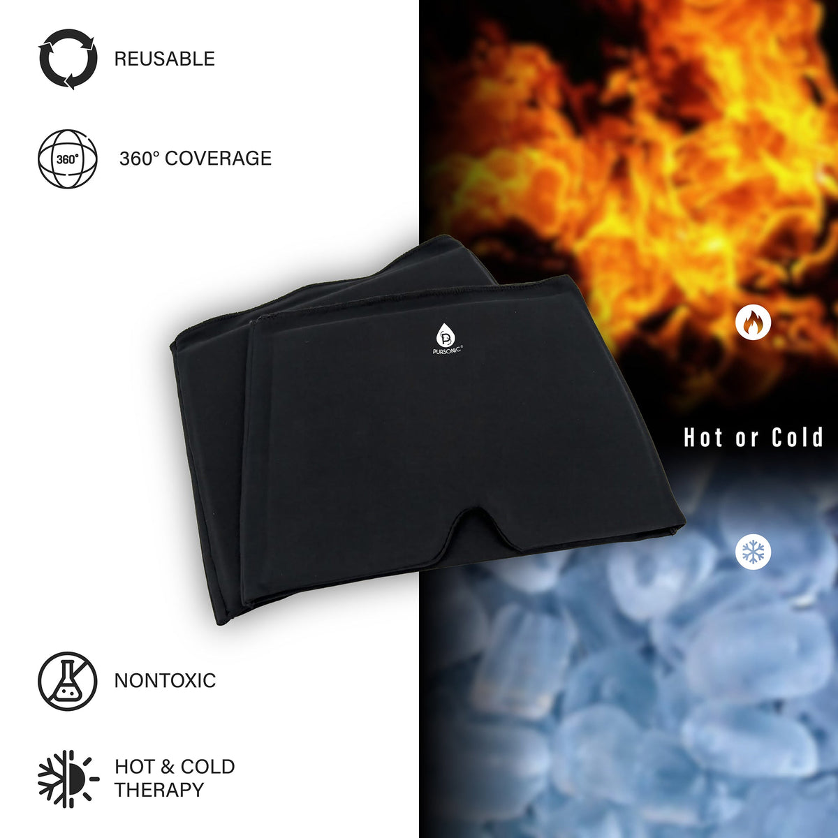 SaunaRidge Red Light Therapy Panel + Hot & Cold Recovery Wrap