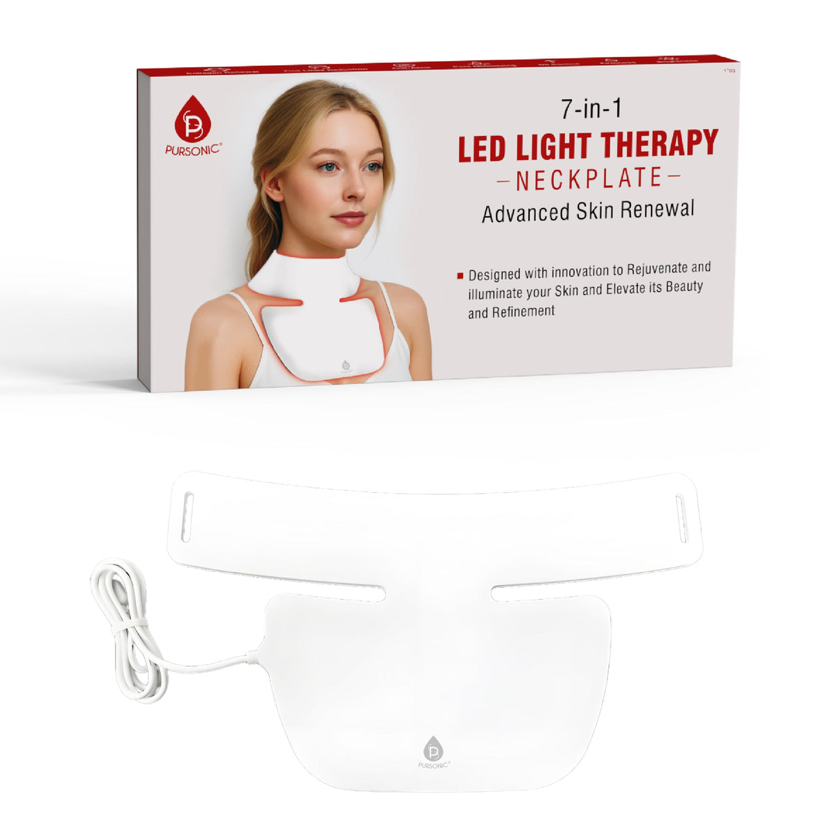 SaunaRidge LED Neck & Décolleté Plate